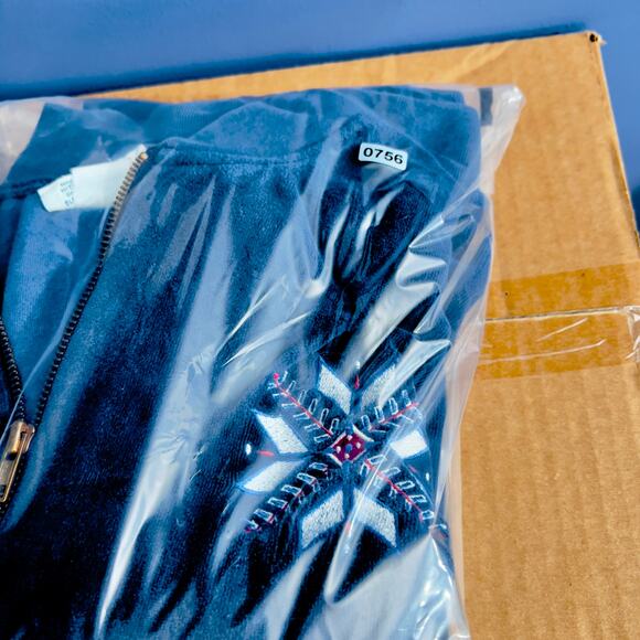 Boundary Line Full Zip Fleece Jacket Woman's L? See Measurement Blue Long Sleeve - Picture 11 of 11